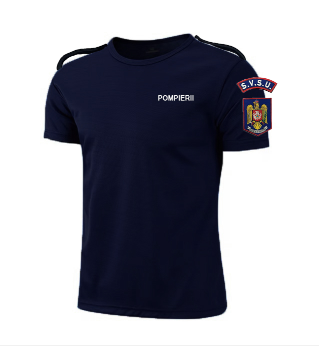 Tricou bumbac POMPIERII cu emblemă SVSU